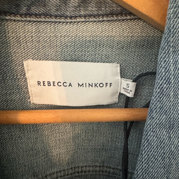 Rebecca Minkoff Studded Blue Jean Jacket - Picture 4 of 6